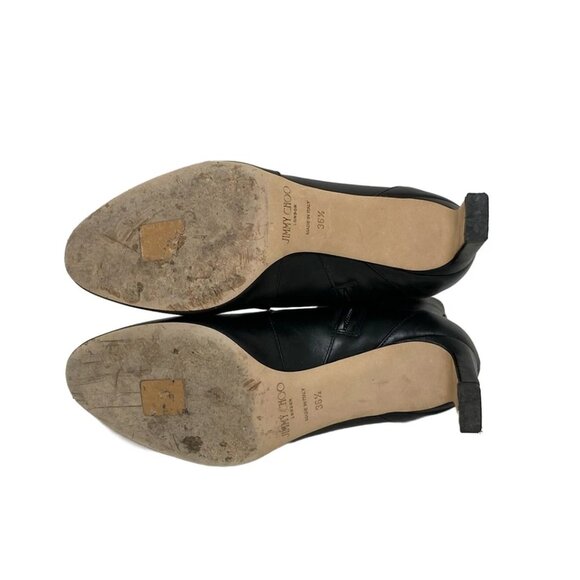 JIMMY CHOO - Black Leather Women's Boots 341-071025 - Picture 5 of 9